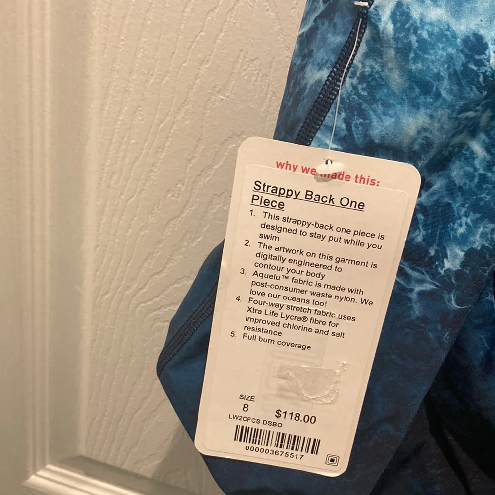 BNWT’S Lululemon Strappy Back One One Piece - Picture 3 of 7